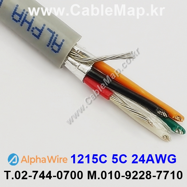 AlphaWire 1215C, Slate 5C 24AWG 알파와이어 300미터