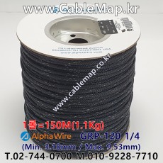 AlphaWire GRP-120 1/4, Expandable Sleeving (150미터) 알파와이어