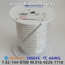 AlphaWire 390645 White (30미터) 알파와이어