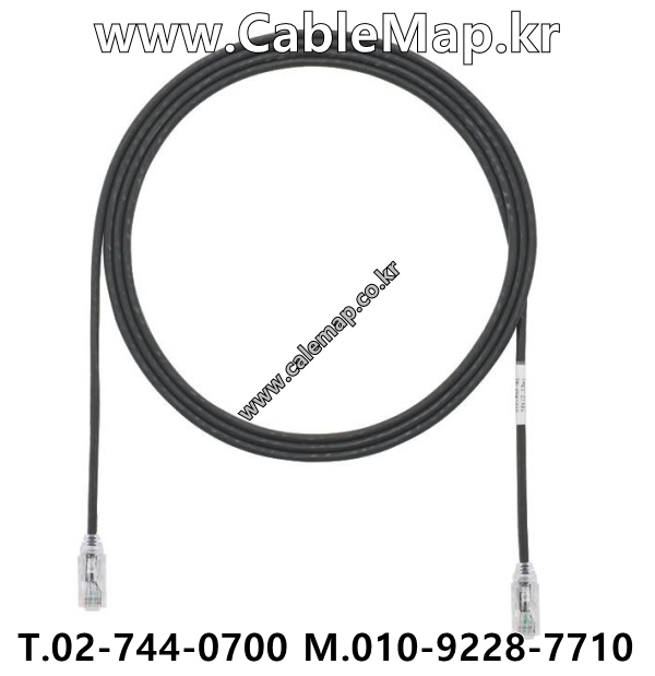 PANDUIT UTP28SP2MBL, 2M. Black, Category 6 Performance  28 AWG UTP Patch Cords